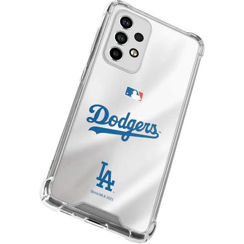 MLB Los Angeles Dodgers Home Jersey Galaxy A53 5G Clear Case