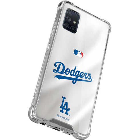 MLB Los Angeles Dodgers Home Jersey Galaxy A71 5G Clear Case