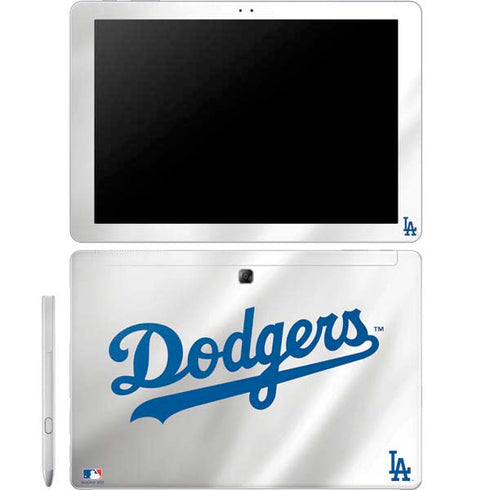 MLB Los Angeles Dodgers Home Jersey Galaxy Book 12in Skin