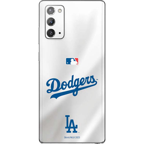 MLB Los Angeles Dodgers Home Jersey Galaxy Note20 5G Skin