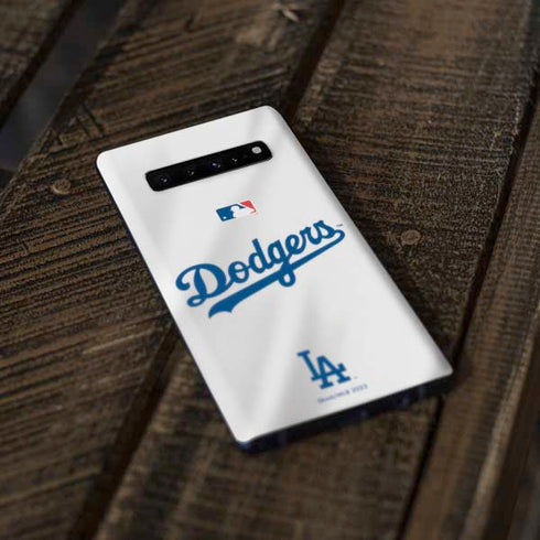 MLB Los Angeles Dodgers Home Jersey Galaxy S10 Skin