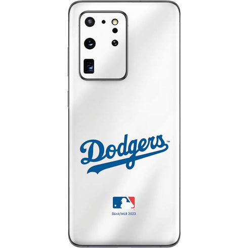 MLB Los Angeles Dodgers Home Jersey Galaxy S20 Ultra 5G Skin