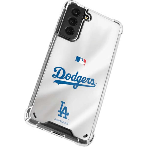 MLB Los Angeles Dodgers Home Jersey Galaxy S21 5G Clear Case