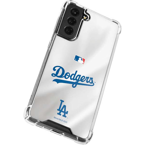 MLB Los Angeles Dodgers Home Jersey Galaxy S21 FE Clear Case