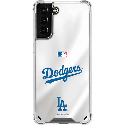 MLB Los Angeles Dodgers Home Jersey Galaxy S21 Plus 5G Clear Case
