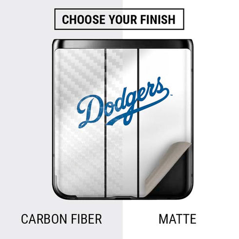 MLB Los Angeles Dodgers Home Jersey Galaxy Z Flip Skin