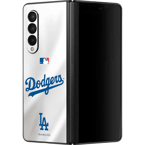 MLB Los Angeles Dodgers Home Jersey Galaxy Z Fold3 5G Skin