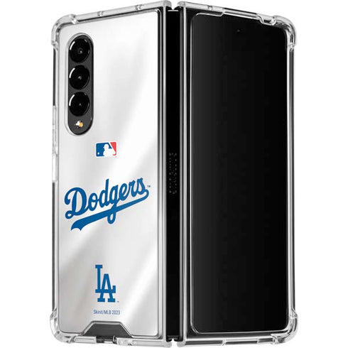 MLB Los Angeles Dodgers Home Jersey Galaxy Z Fold4 5G Clear Case