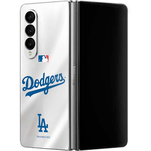 MLB Los Angeles Dodgers Home Jersey Galaxy Z Fold4 5G Skin