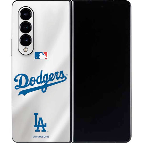 MLB Los Angeles Dodgers Home Jersey Galaxy Z Fold4 5G Skin