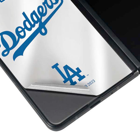 MLB Los Angeles Dodgers Home Jersey Galaxy Z Fold4 5G Skin