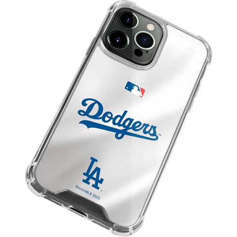 MLB Los Angeles Dodgers Home Jersey iPhone 15 Pro Clear Case