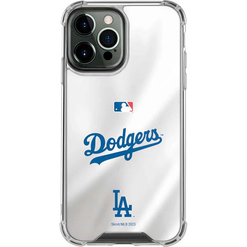 MLB Los Angeles Dodgers Home Jersey iPhone 14 Pro Max Clear Case