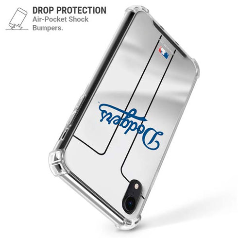 MLB Los Angeles Dodgers Home Jersey iPhone XR Clear Case