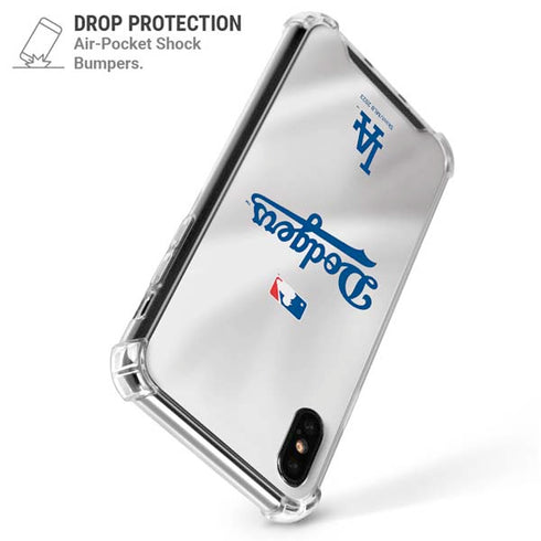 MLB Los Angeles Dodgers Home Jersey iPhone XS Max Clear Case