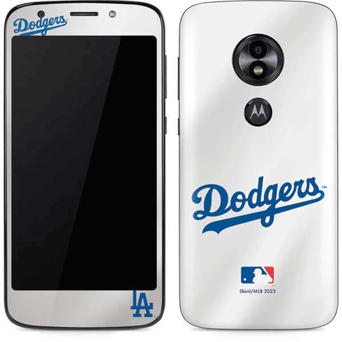 MLB Los Angeles Dodgers Home Jersey Moto E5 Play Skin