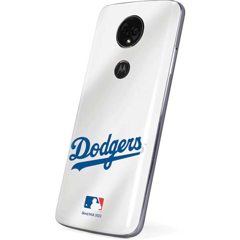 MLB Los Angeles Dodgers Home Jersey Moto E5 Plus Skin