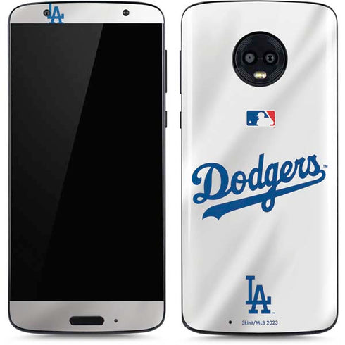 MLB Los Angeles Dodgers Home Jersey Moto G6 Skin