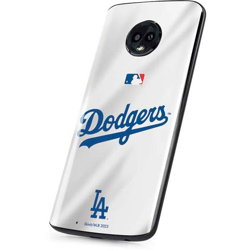 MLB Los Angeles Dodgers Home Jersey Moto G6 Skin
