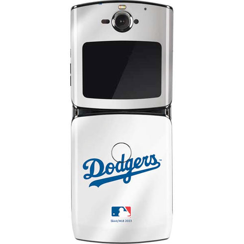 MLB Los Angeles Dodgers Home Jersey Motorola RAZR Skin