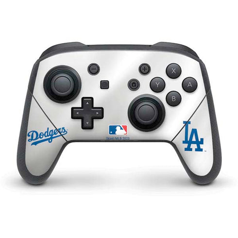 MLB Los Angeles Dodgers Home Jersey Nintendo Switch Pro Controller Skin