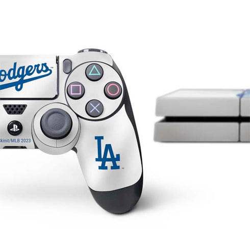 MLB Los Angeles Dodgers Home Jersey PS4 Console and Controller Bundle Skin