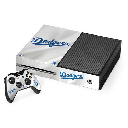 MLB Los Angeles Dodgers Home Jersey Xbox One Console and Controller Bundle Skin