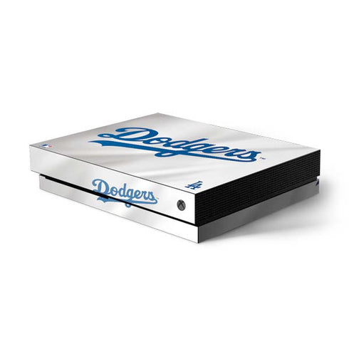 MLB Los Angeles Dodgers Home Jersey Xbox One X Console Skin