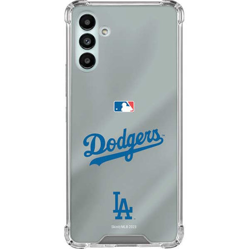 MLB Los Angeles Dodgers Road Jersey Galaxy A13 5G Clear Case