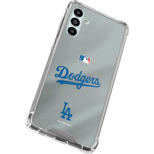 MLB Los Angeles Dodgers Road Jersey Galaxy A13 5G Clear Case