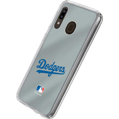 MLB Los Angeles Dodgers Road Jersey Galaxy A20 Clear Case