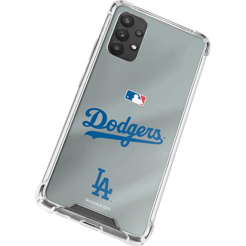 MLB Los Angeles Dodgers Road Jersey Galaxy A32 5G Clear Case