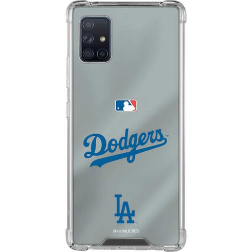 MLB Los Angeles Dodgers Road Jersey Galaxy A51 5G Clear Case