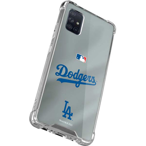 MLB Los Angeles Dodgers Road Jersey Galaxy A51 5G Clear Case