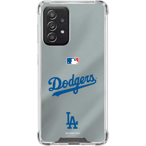 MLB Los Angeles Dodgers Road Jersey Galaxy A52 5G Clear Case
