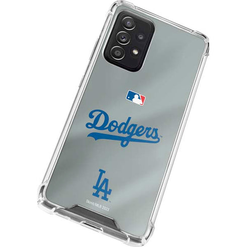 MLB Los Angeles Dodgers Road Jersey Galaxy A52 5G Clear Case