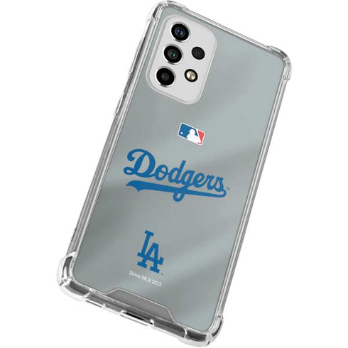 MLB Los Angeles Dodgers Road Jersey Galaxy A53 5G Clear Case