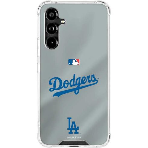 MLB Los Angeles Dodgers Road Jersey Galaxy A54 5G Clear Case