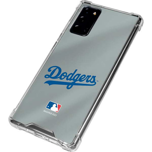 MLB Los Angeles Dodgers Road Jersey Galaxy Note20 5G Clear Case