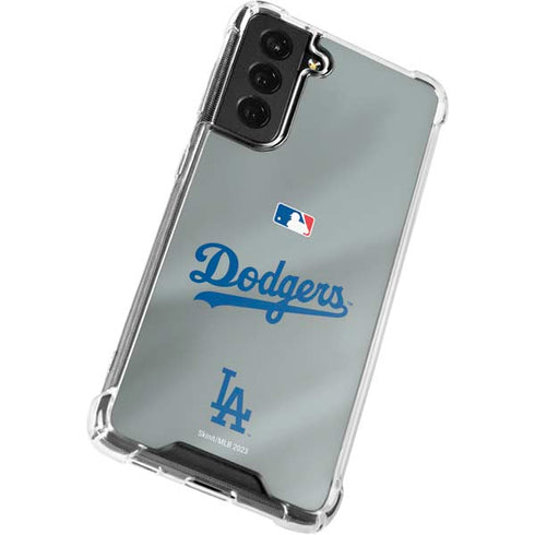 MLB Los Angeles Dodgers Road Jersey Galaxy S21 FE Clear Case