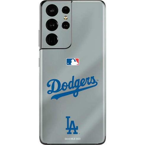 MLB Los Angeles Dodgers Road Jersey Galaxy S21 Ultra 5G Skin