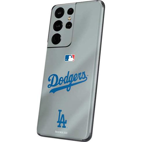 MLB Los Angeles Dodgers Road Jersey Galaxy S21 Ultra 5G Skin