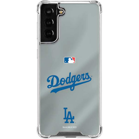 MLB Los Angeles Dodgers Road Jersey Galaxy S22 Plus Clear Case