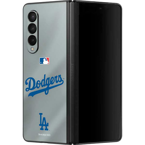 MLB Los Angeles Dodgers Road Jersey Galaxy Z Fold3 5G Skin