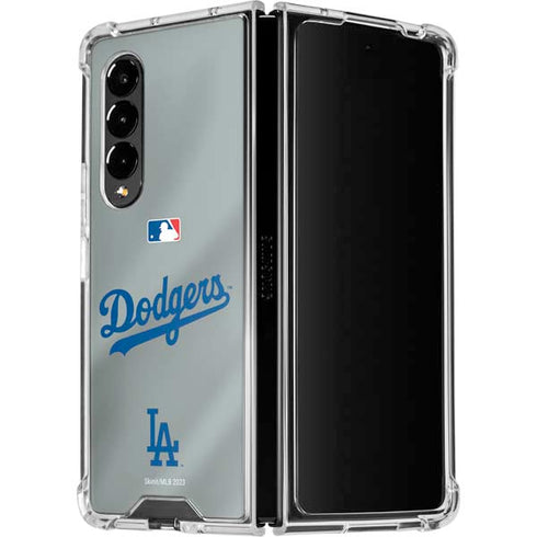 MLB Los Angeles Dodgers Road Jersey Galaxy Z Fold4 5G Clear Case