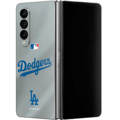 MLB Los Angeles Dodgers Road Jersey Galaxy Z Fold4 5G Skin