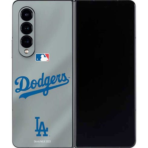 MLB Los Angeles Dodgers Road Jersey Galaxy Z Fold4 5G Skin