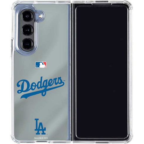 MLB Los Angeles Dodgers Road Jersey Galaxy Z Fold5 5G Clear Case