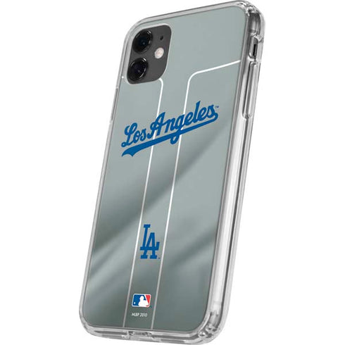 MLB Los Angeles Dodgers Road Jersey iPhone 11 Clear Case