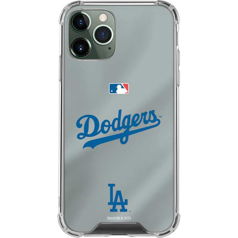 MLB Los Angeles Dodgers Road Jersey iPhone 11 Pro Max Clear Case
